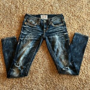 26 R big star skinny distressed jeans Jenae